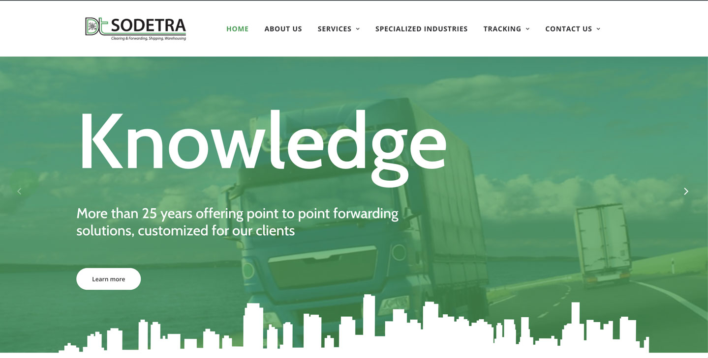 Sodetra Website Design